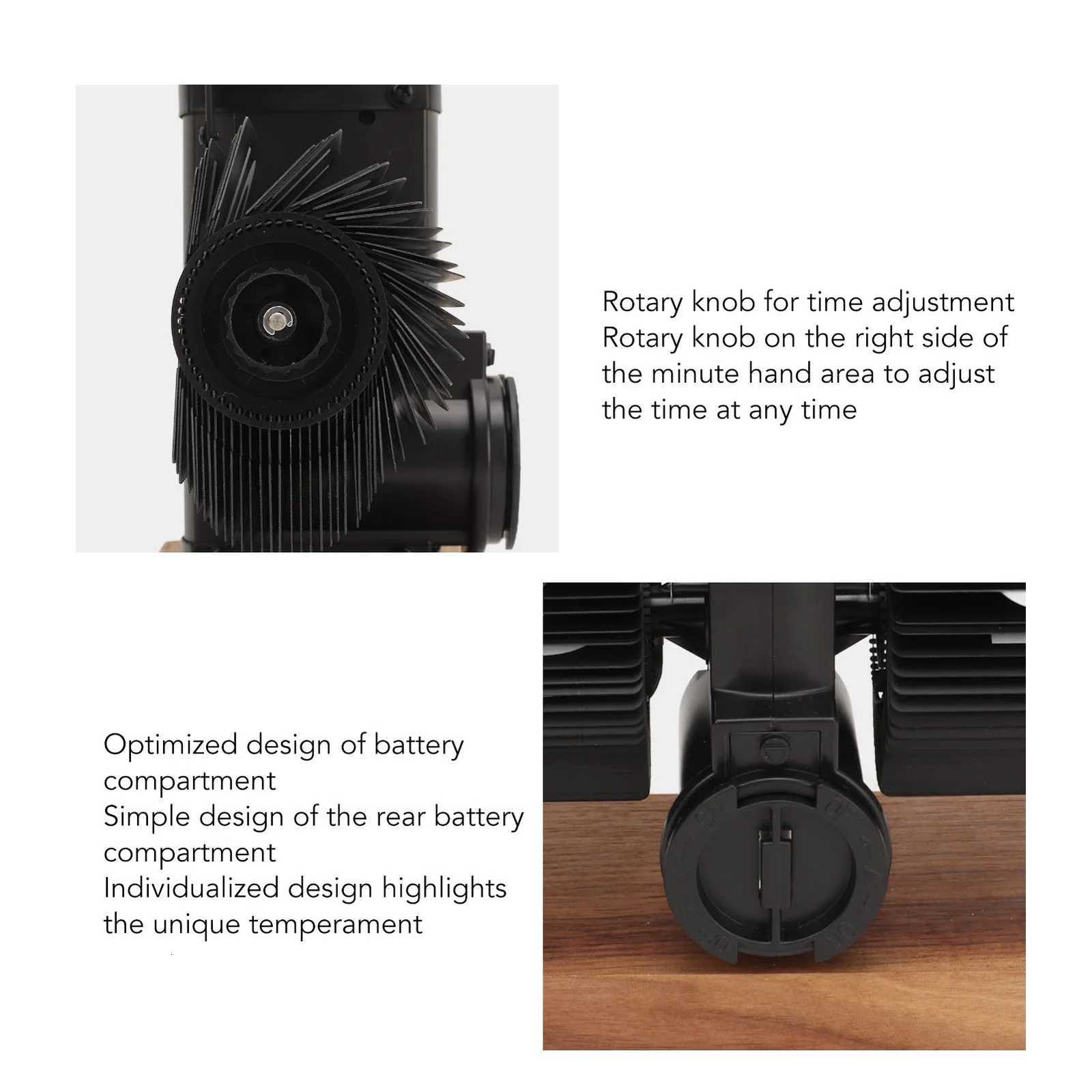 Vintage Digital Flip Page Clock Automatic Turning Battery Operated Mechanical Clock for Home Bedroom Office Decoration M251205 - view 5