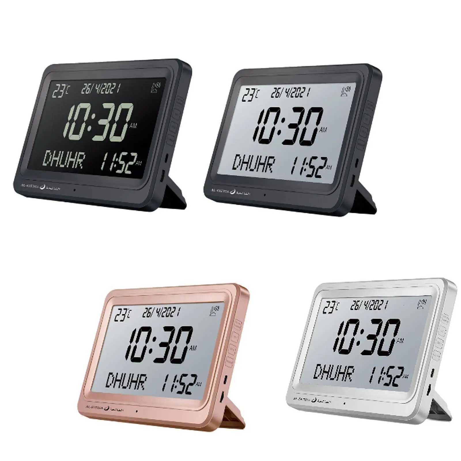 Azan Alarm Clock Islamic Temperature Decoration Muslim Prayer Clock Table Clock for Home Desk Party Living Room Fathers Day M251205 - view 3