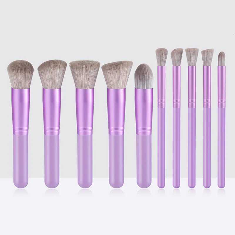 10PCs Minin Makeup Brush Set Cosmetict Makeup For Face Make Up Tools Women Beauty Professional Foundation Blush EyeshadowT251205