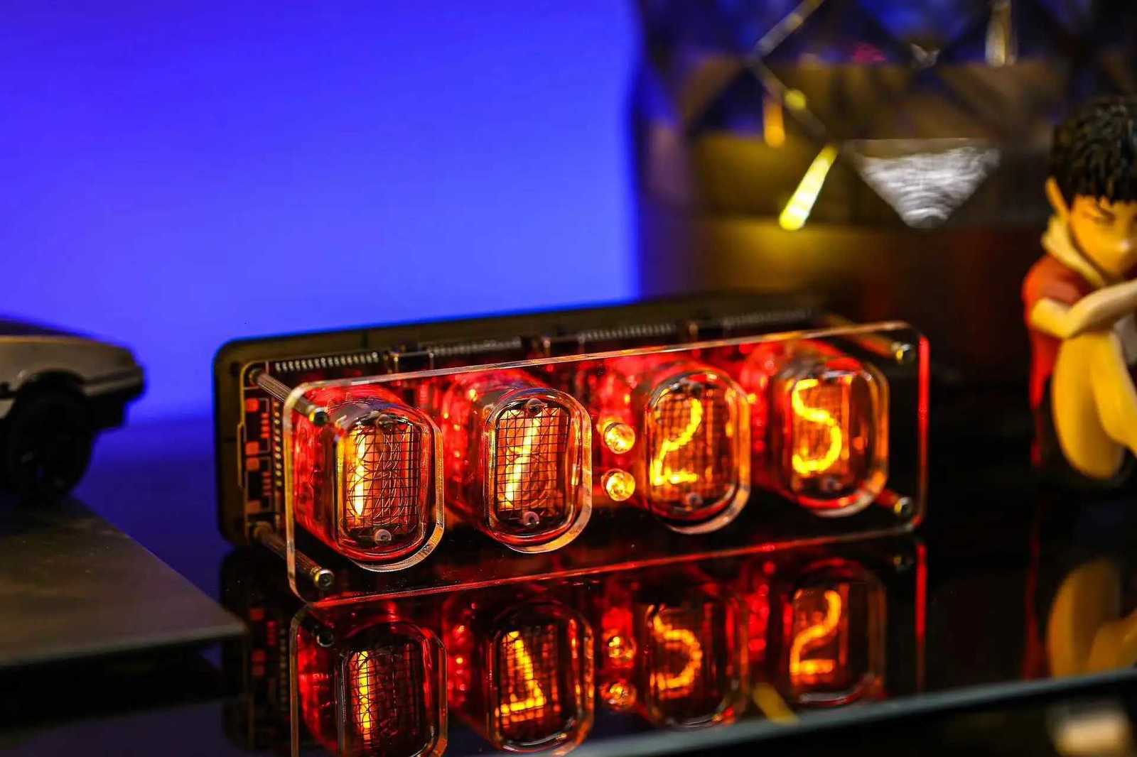 Smart IN12 Nixie Tube Clock Retro Desk Alarm with Multiple BacklightUSB-C Gift M251205 - view 7
