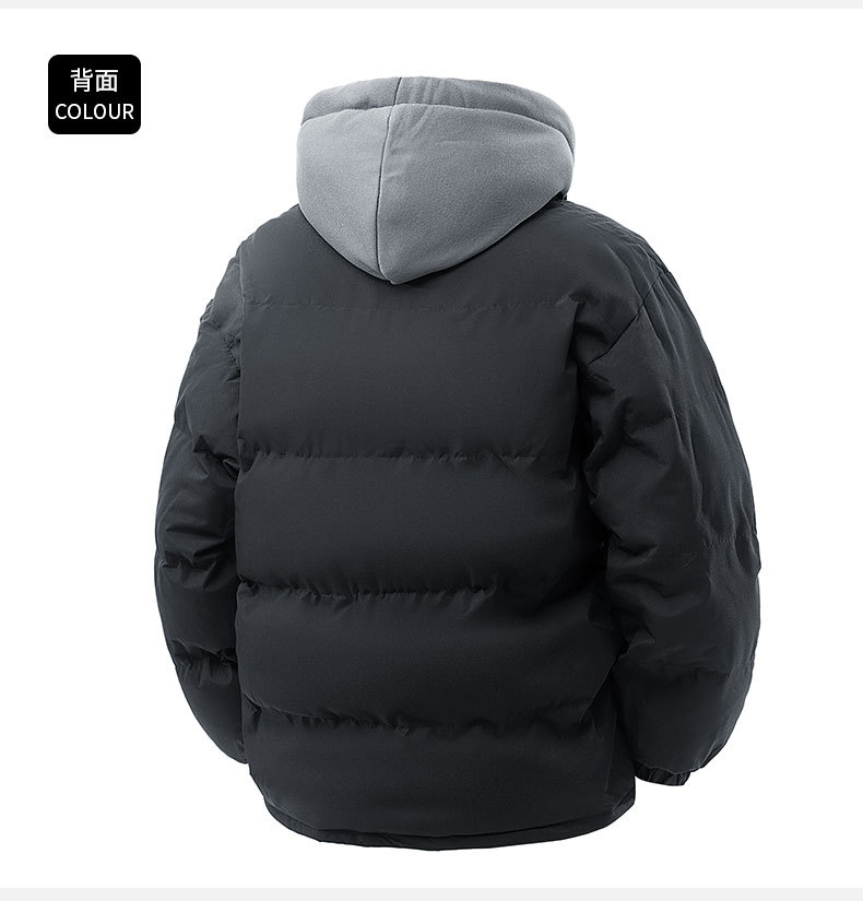 2025 New Arrival High-Quality Stylish Winter Two-Piece-Look Cotton Coat for Men: Down-Cotton Padded Jacket, Winter Quilted Outerwear
