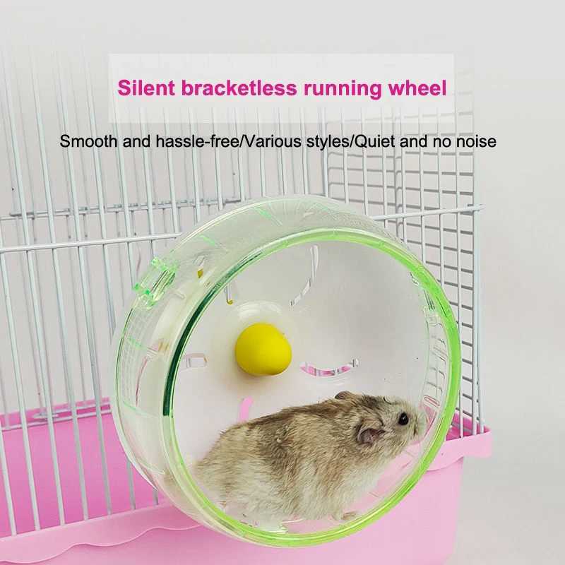 1Pc Quiet Silent Hamster Wheel Smooth Running Exercise Ball for Golden Hamsters Gerbils Mice Cage Toy M251205