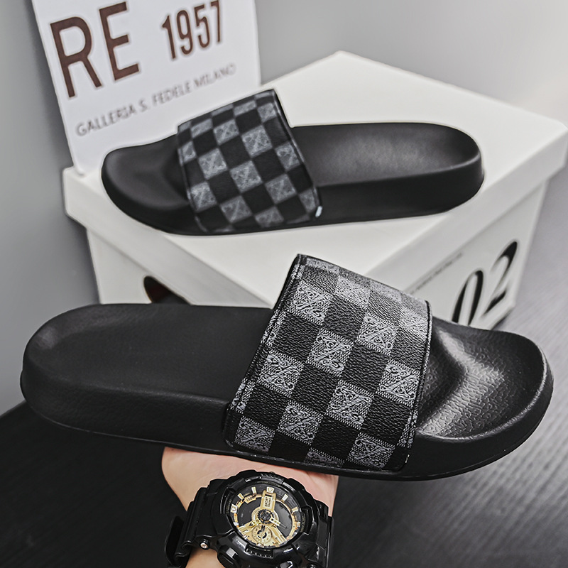 Designer Slippers Men's Slide Sandals Flip Flops Lightweight Platform Soft Comfortable Fashion plus size Non-Slip EVA Indoor Outdoor Bathroom Bea