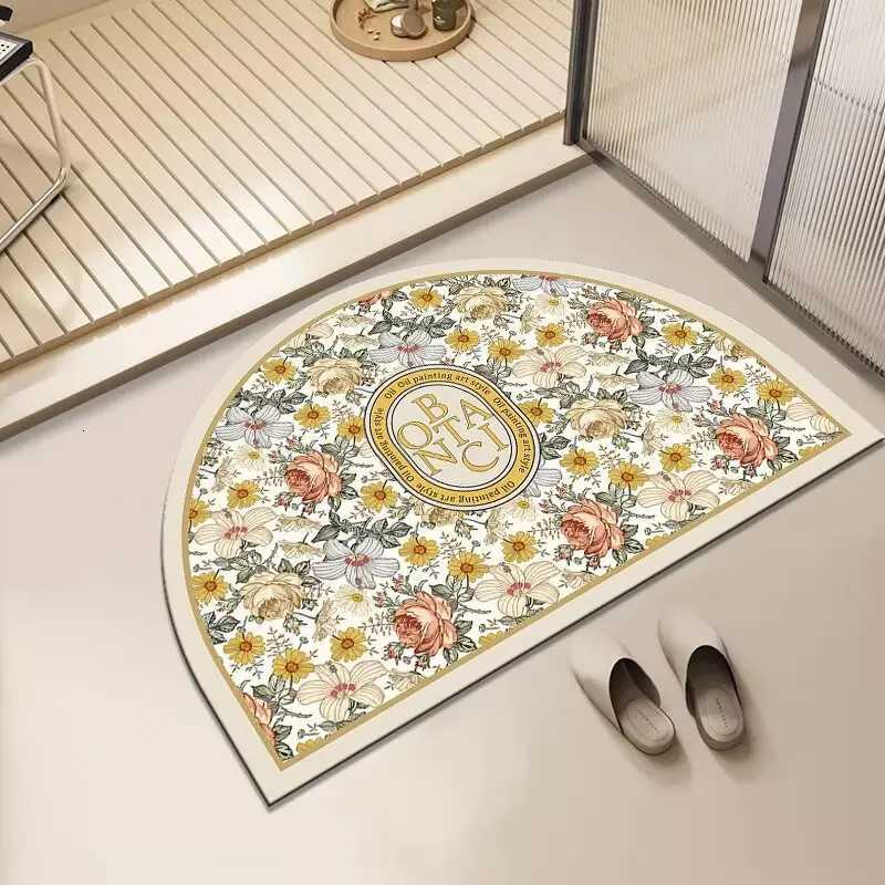 Soft diatom mud absorbent mat bathroom floor mat toilet door non-slip absorbent quick-drying foot mat door mat toilet carpet H251205