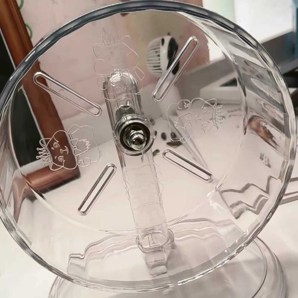 Silent Bracket Hamster Running Wheel High-quality Stand Roller Golden Hamster Exercise Wheel Clear Rotatory M251205