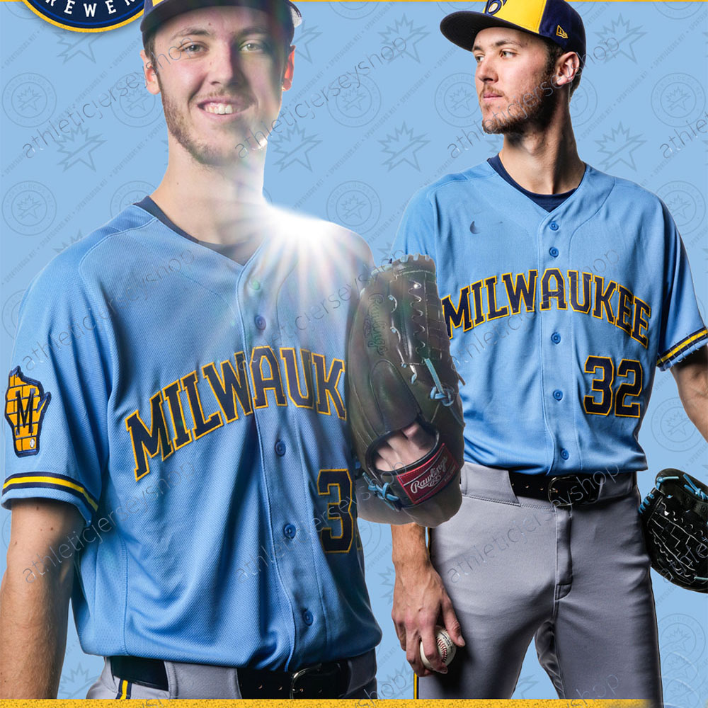 Christian Yelich 2026 New Jersey William Contreras Jackson Chourio Sal Frelick Embroidery Shirt Breathable Button-Up Sports Uniform For Training Compe