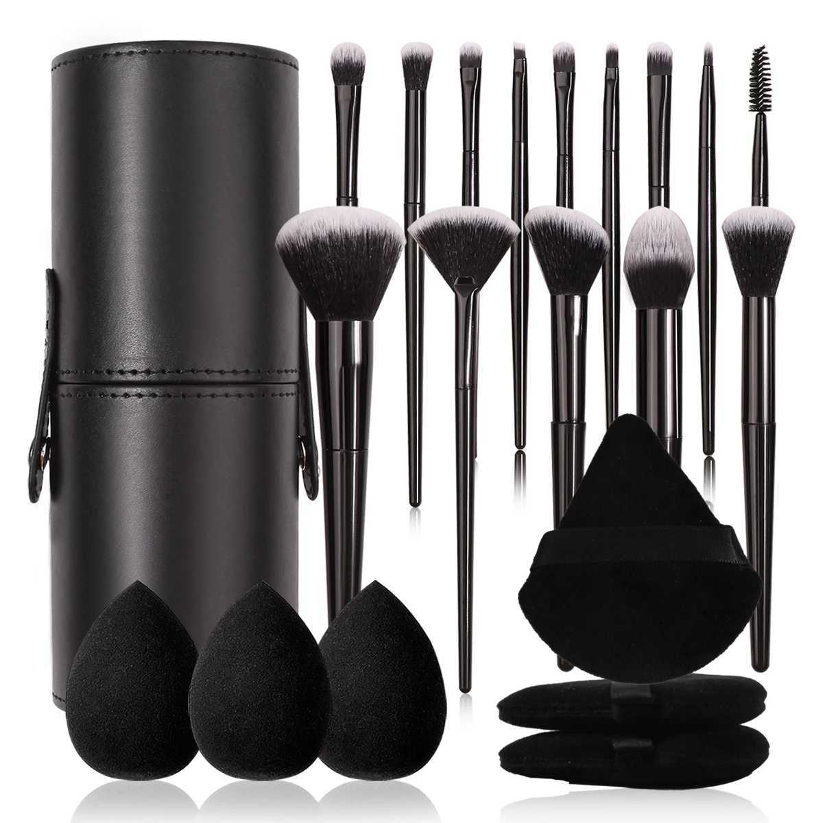 321pcs Fashion Makeup Brsuh Set Soft Hair Cosmetic Brushes With Makeup Brush Holder Beauty Egg And Powder PuffT251205