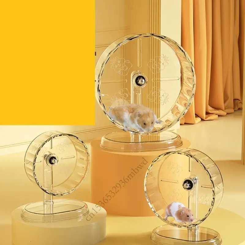 K43D Super Silents Hamster Wheel Hamster Accessories Hamster Running Toy Small Animals Running Exercise Wheel Transparency M251205