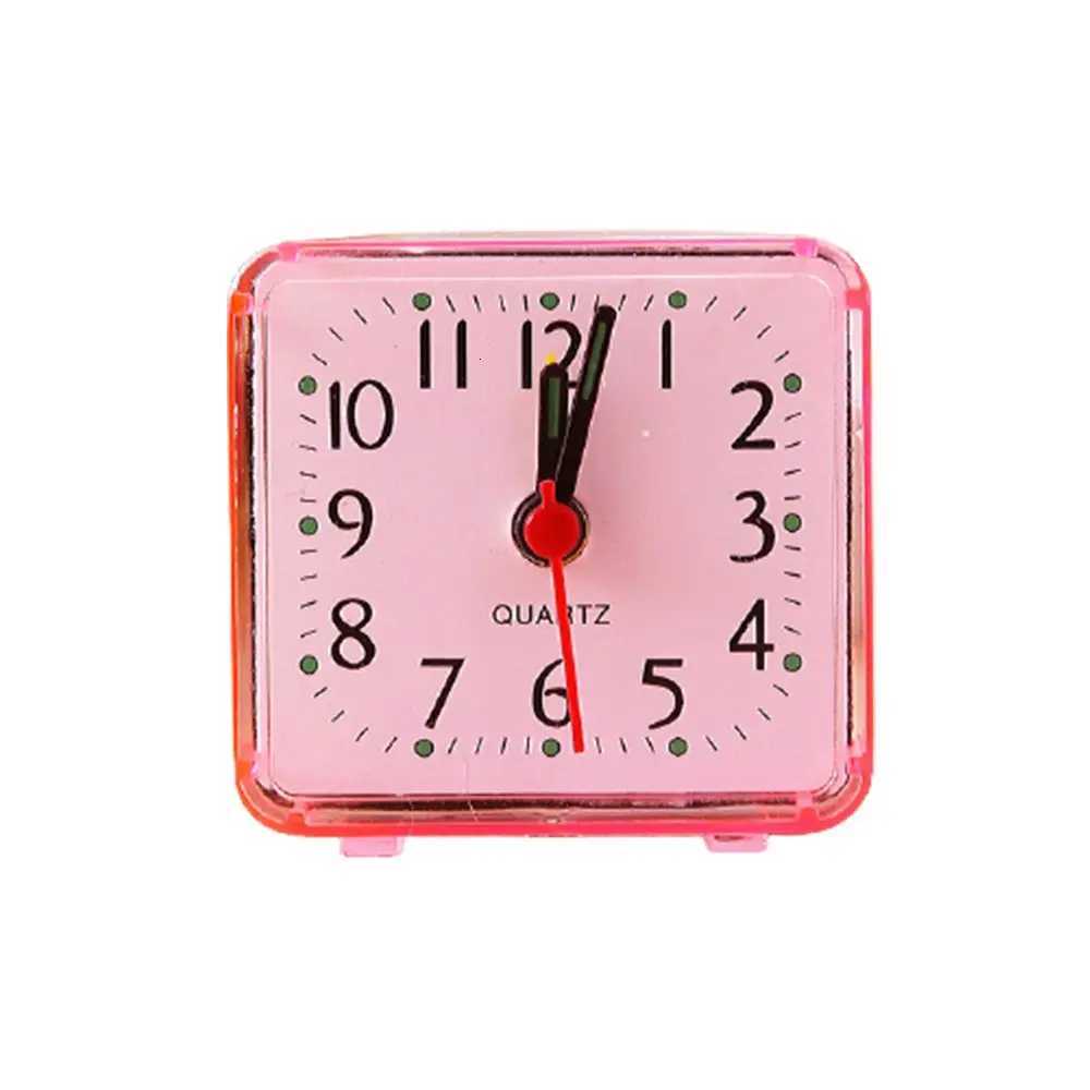 Bedside Small Alarm Clock Quartz Battery Square Candy Color Student Bedroom Alarm Clock Silent Table Clock For Child Desk Alarm M251205 - view 6