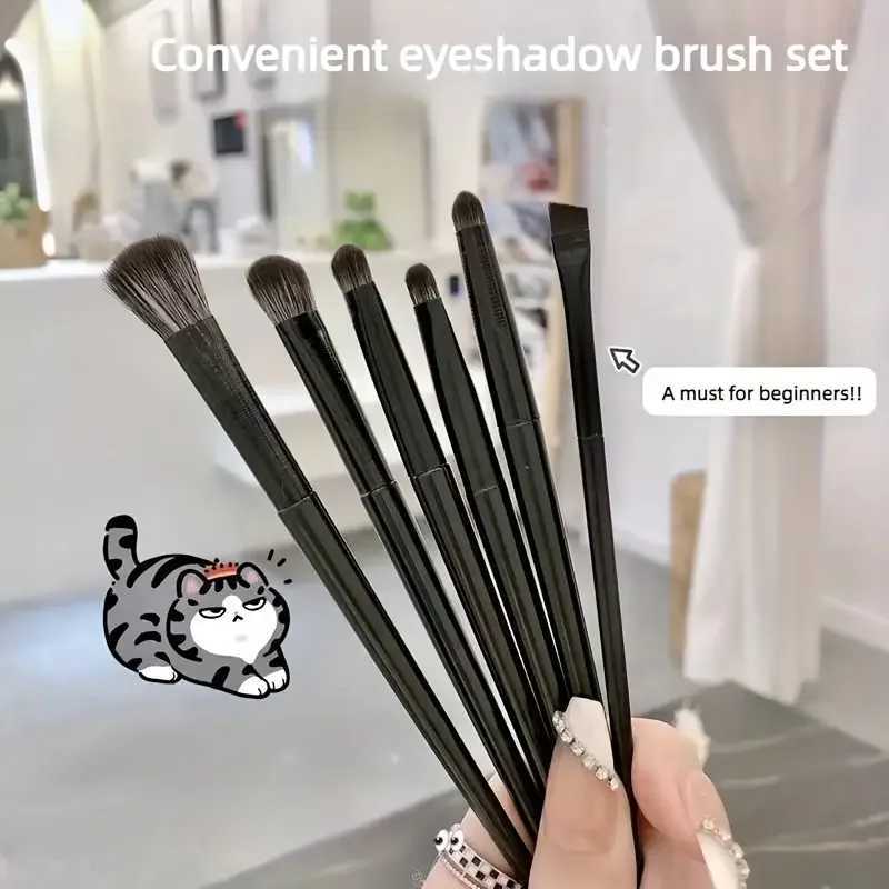 Soft eye shadow brush 10 piece set of eye cosmetics apply eyeliner pencil blade eye detail small makeup brushT251205
