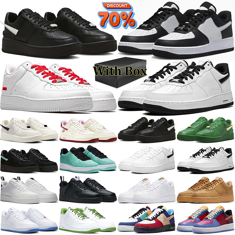 free shipping 1s running shoes 1 for women mens trainers one triple white black wheat panda high low designer outdoor sneakers with box high quality