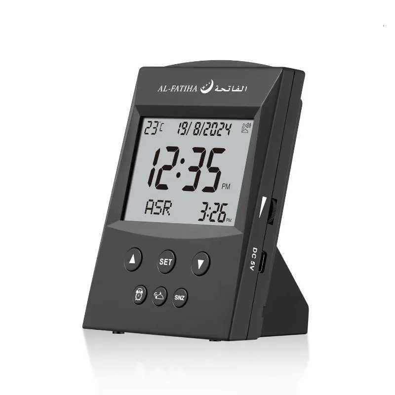 New Arrival Digital Azan LCD Desk Table Clock Muslim Athan Watch Reminder Hijri Gregorian Calendar Islamic Mosque M251205 - view 5