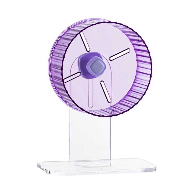 Pet Hamster Exercise Running Wheel with Stand Playing Supplies Cage Attachment M251205