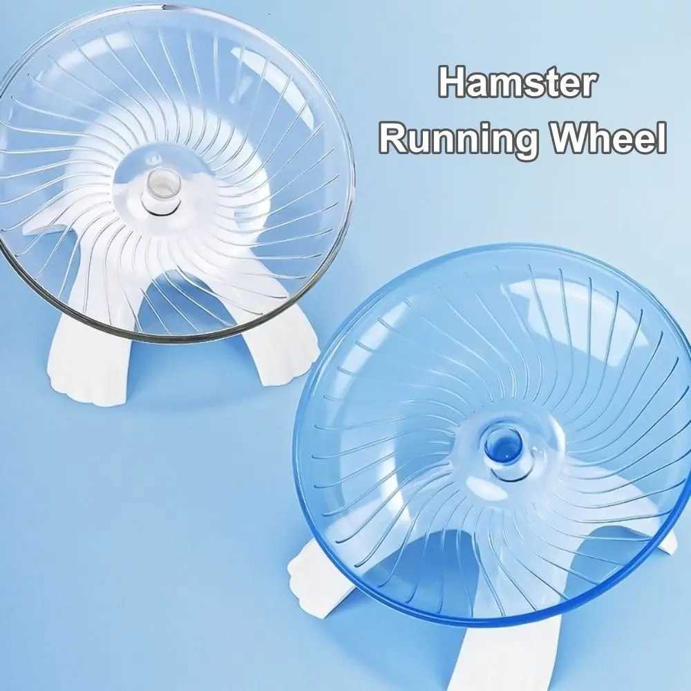 Acrylic Hamster Running Wheel Anti-slip Silent Spinner Running Disc Toy Extra Large Steel Axle Cage Running Wheel for Small Pet M251205