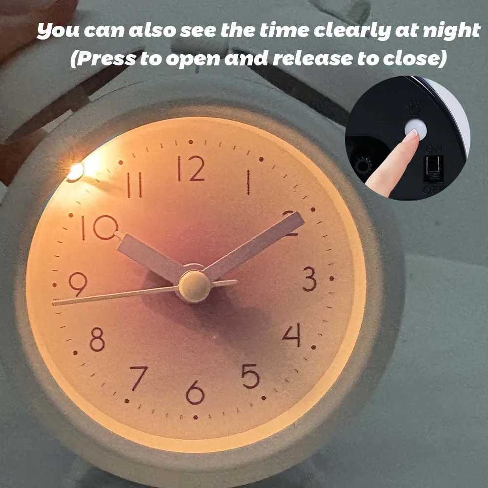 Ins Style Minimalist Alarm Clock Battery Powered AA Cute Clock for Home Office Decoration M251205 - view 5
