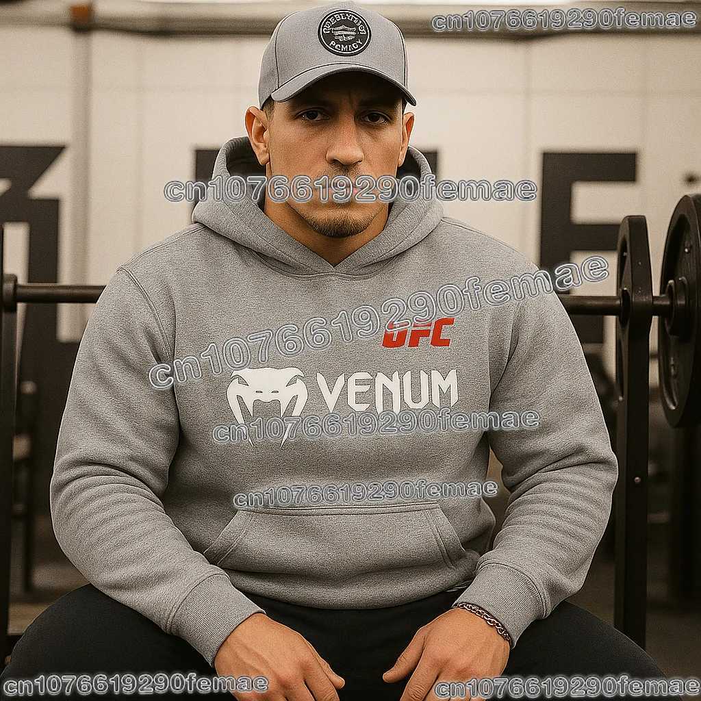 High Quty Trending 2026 MMA Men Cotton Hoodie Loose Fit Soft Comfortable Sweatshirt Gym Training Boxing Fighting Sportswear X251205