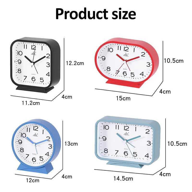 6 Colors Desk Alarm Clock Bedside Clock Quartz Clock Kids Student Alarm Clock Classic Small Alarm Clock for Home Office Decor M251205 - view 3