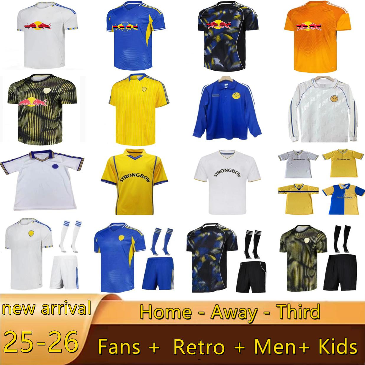 25 26 leeds unitedjersey Soccer Jerseys STACH OKAFOR BAMFORD SUMMERVILLE AARONSON HARRISON Georginio GNONTO PIROE retro 96 97 98 99 00 01 02 Sinisterra JAMES Kids Kit