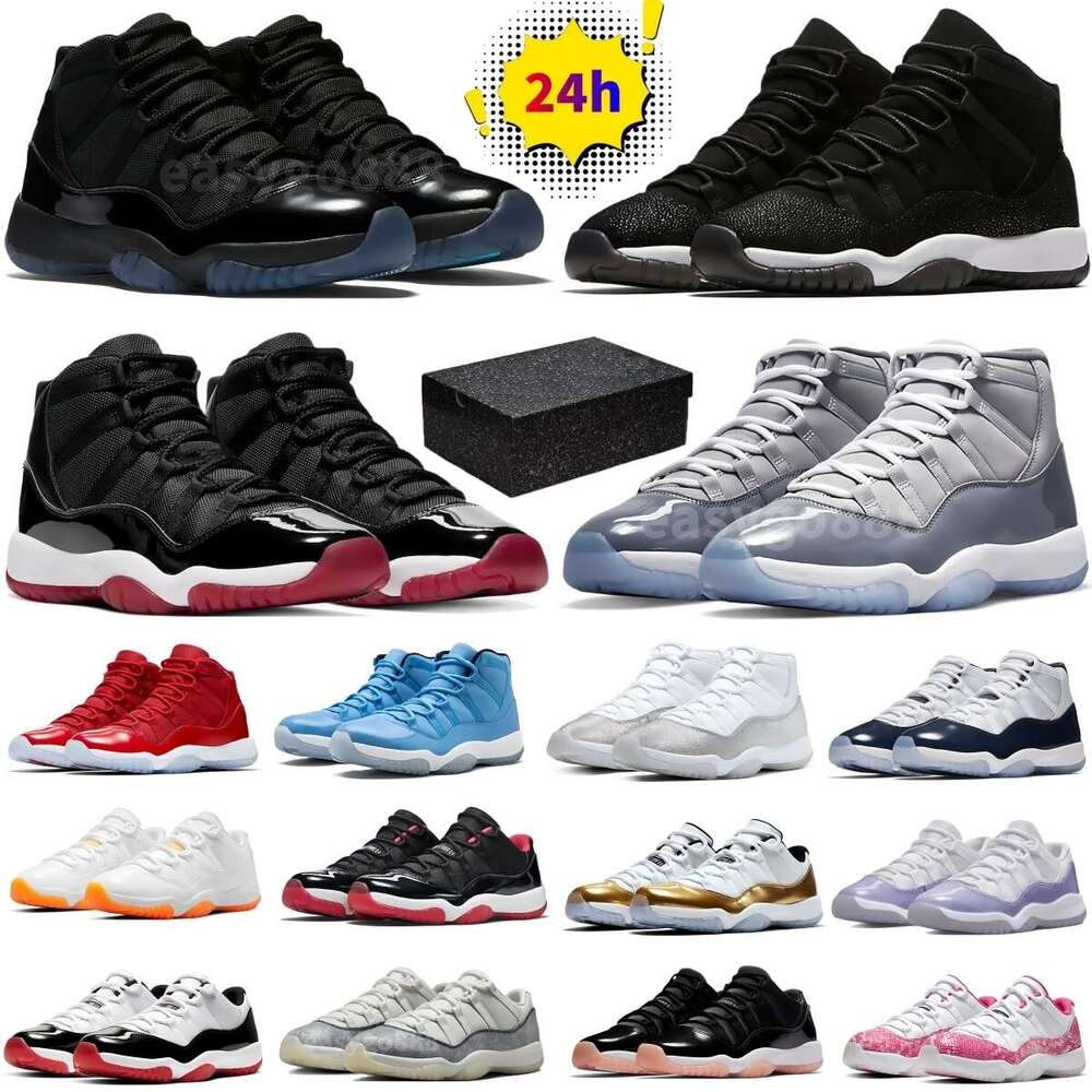 Designer Mens Basketball Shoes 11 Cool Grey Sneakers 11s Cherry Red Cement White Black Pink Blue Outdoor Schuhe Womens Mens Trainers With Box Size36-47