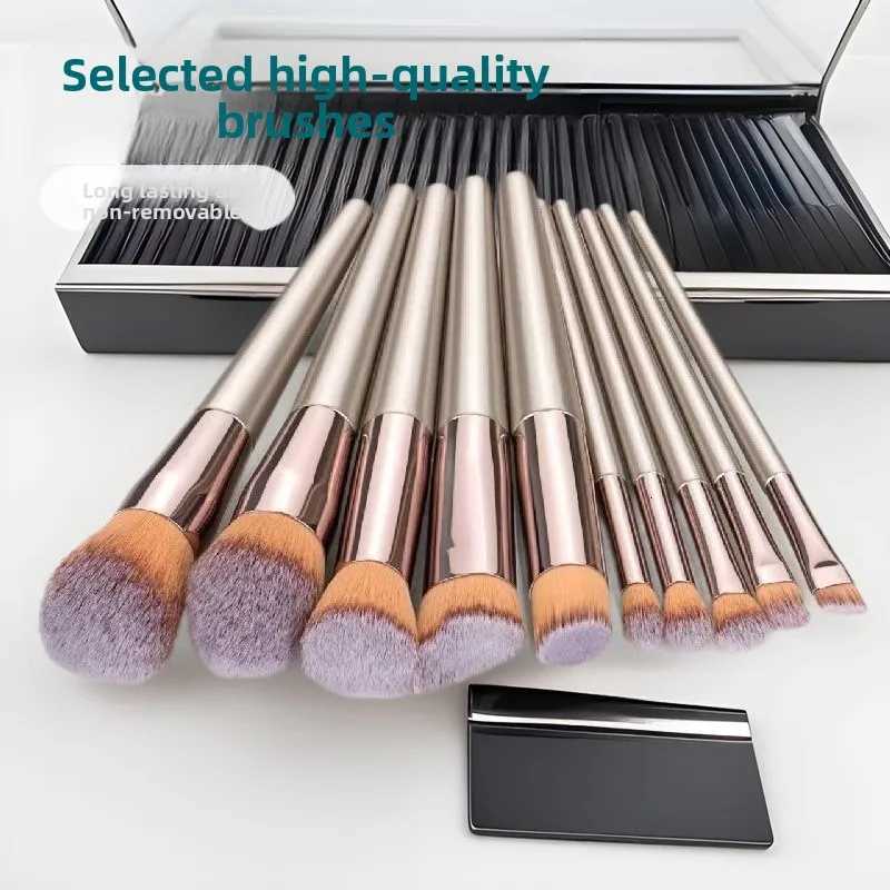 10/12PCS Makeup Brush Set Foundation Concealer Powder Eyeshadow Blush Brush Blending Cosmetic Beauty Tool for FaceT251205