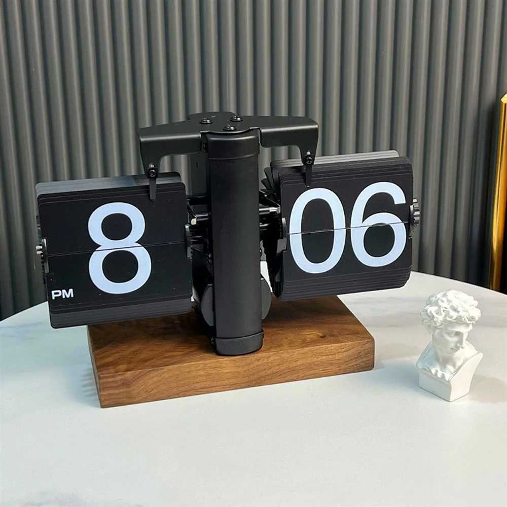 Automatically Page Turning Flipping Clock for Modern Home Office DecorationFull of Sense of TechnologyA Battery Included M251205 - view 5