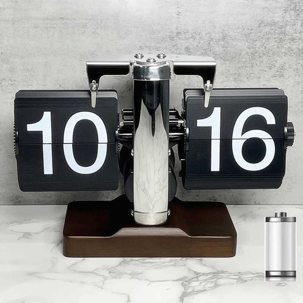 A Flipping Clock with Page Turning Automatically for Modern Home DecorationFull of Sense of TechnologyBattery Included as Gift M251205 - view 5
