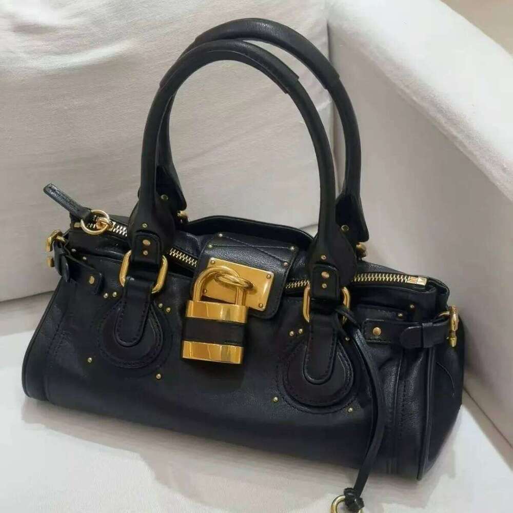 Designer bag 52 PADDINGTON BAG, Women's Uni Bag, Fashionable Top Handle Tote Bag with Golden Lock, Luxury Design Shoulder Handbags for Ladies