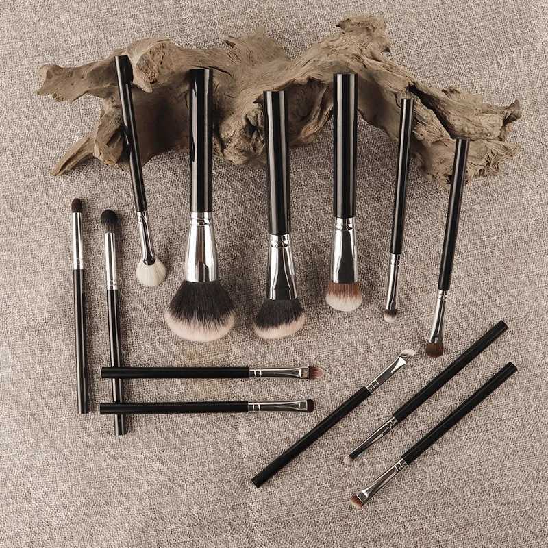 13-Piece Vegan Makeup Brush Set Hypoallergenic Soft Synthetic Brushes for Eye Contouring Full FaceProfessional Cosmetic ToolsT251205