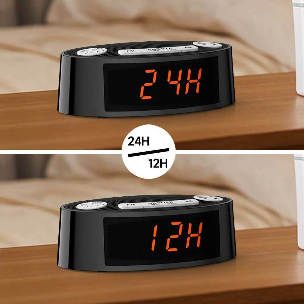 AM/FM Alarm Clock Radio with Dual Alarm Sleep Timer Snooze Functions Orange LED Display 4-Level Dimming Option iTOMA CKS3301U M251205 - view 7