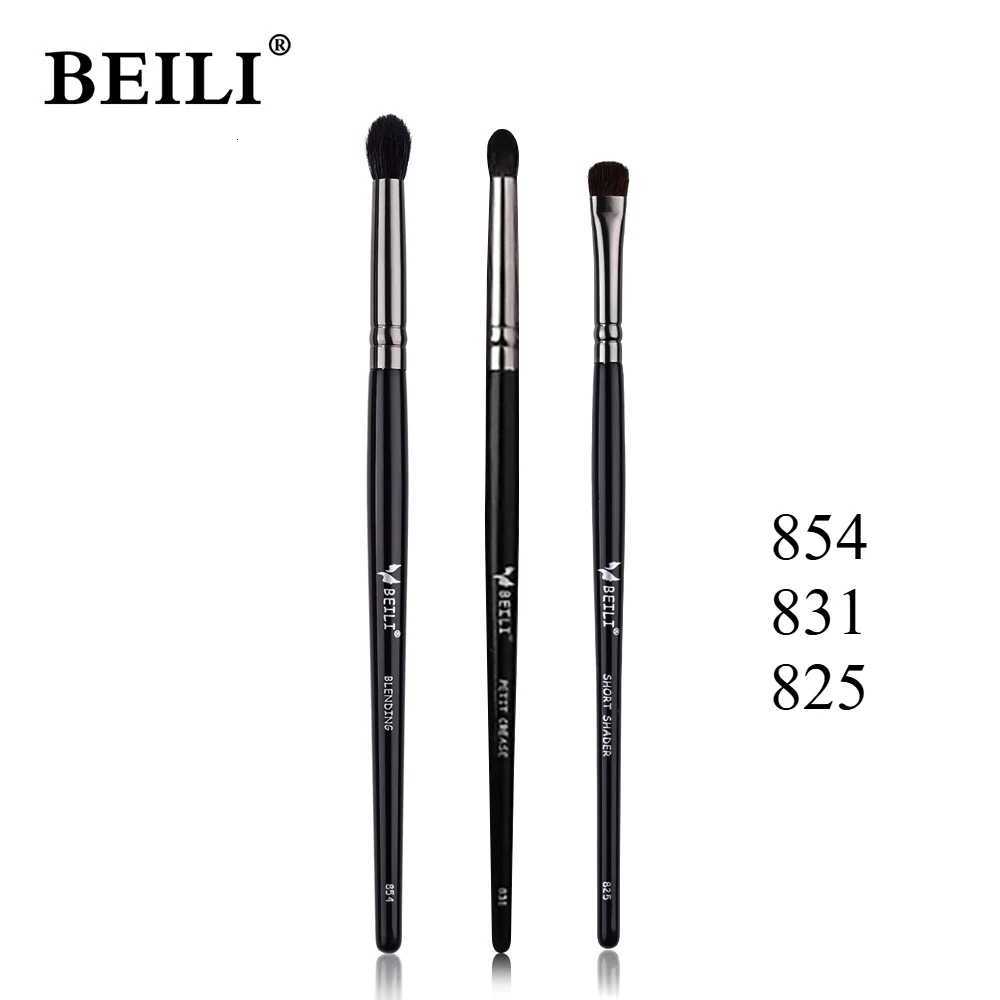 Black 1/3Pcs Makeup Brushes Natural Synthetic Hair Eyeshadow Blending Eyeliner Makeup Brush Set makeup brush setT251205
