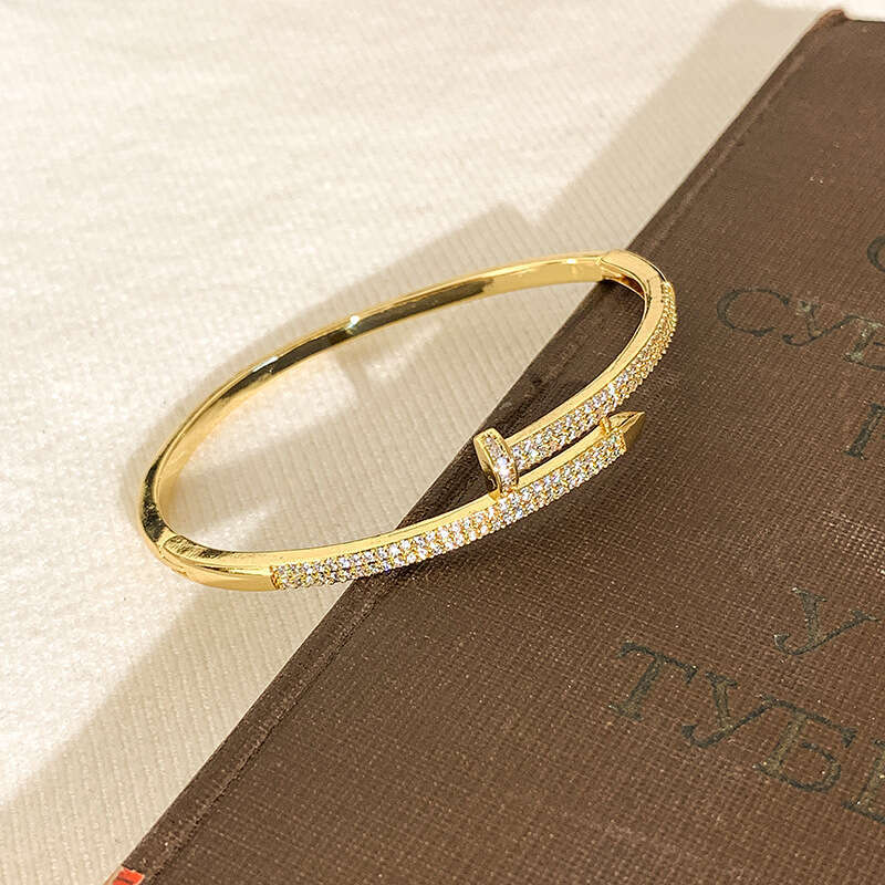 Bracelet For Women Luxury Designer 2026 Plated gold Full Diamond Snake Bracelet 18K Gold Fashion Exquisite Inlaid Zircon Jewelry