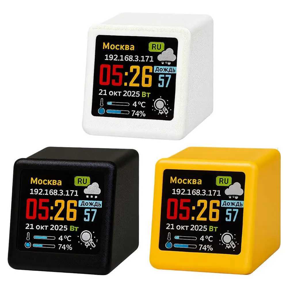 Russian Mini New WiFi Desktop Animated Weather Clock Gift Creative Ornament Multi-Functional Weather Station M251205 - view 3