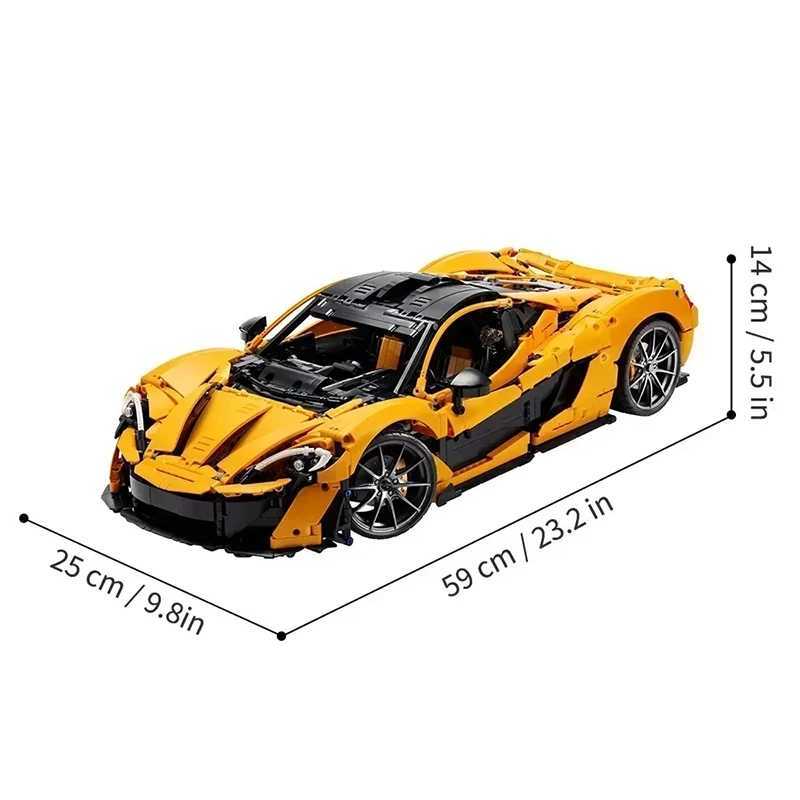 3893pcs P1 Technical Super Car Building Blocks Set - MOC 18 Scale Model Sports Cars Bricks for Adults Toys Gifts for Boys J251205
