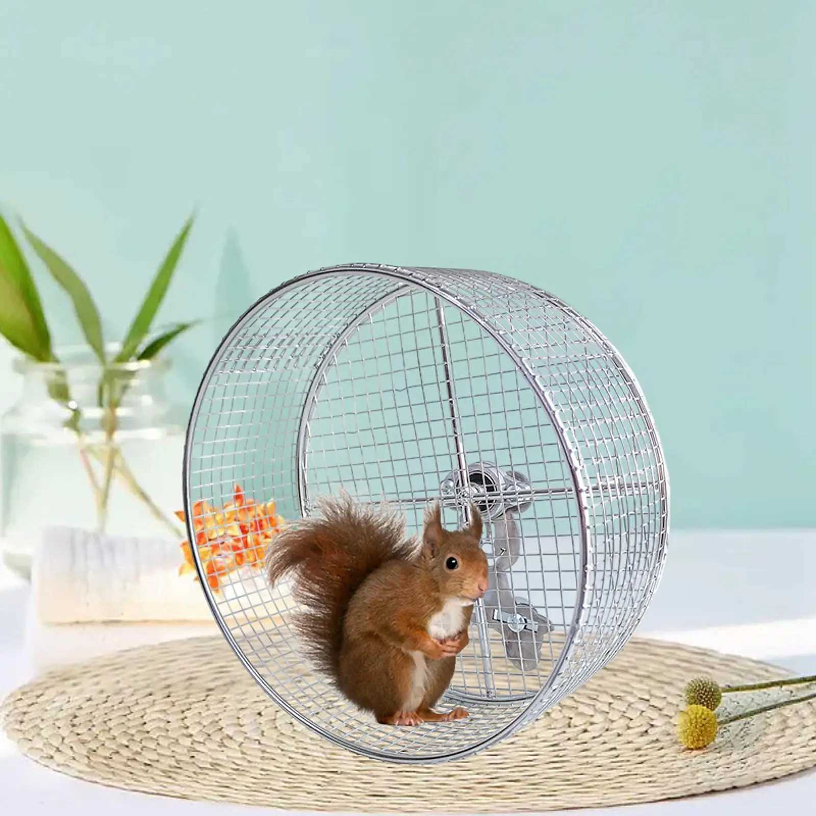 Metal Hamster Running Exercise Wheel Mute Guinea Pig Jogging Wheel Hamster Jogging Small Animals Wheel Accessories M251205