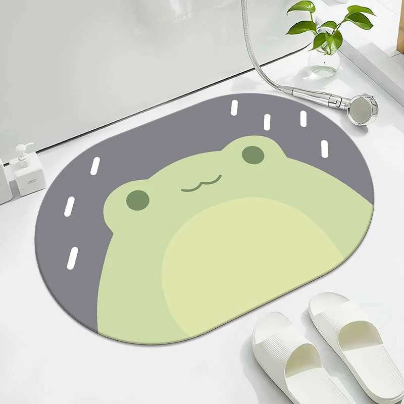 Bathroom thickened diatom mud absorbent floor mat Household quick-drying non-slip floor mat Toilet bathroom door mat H251205