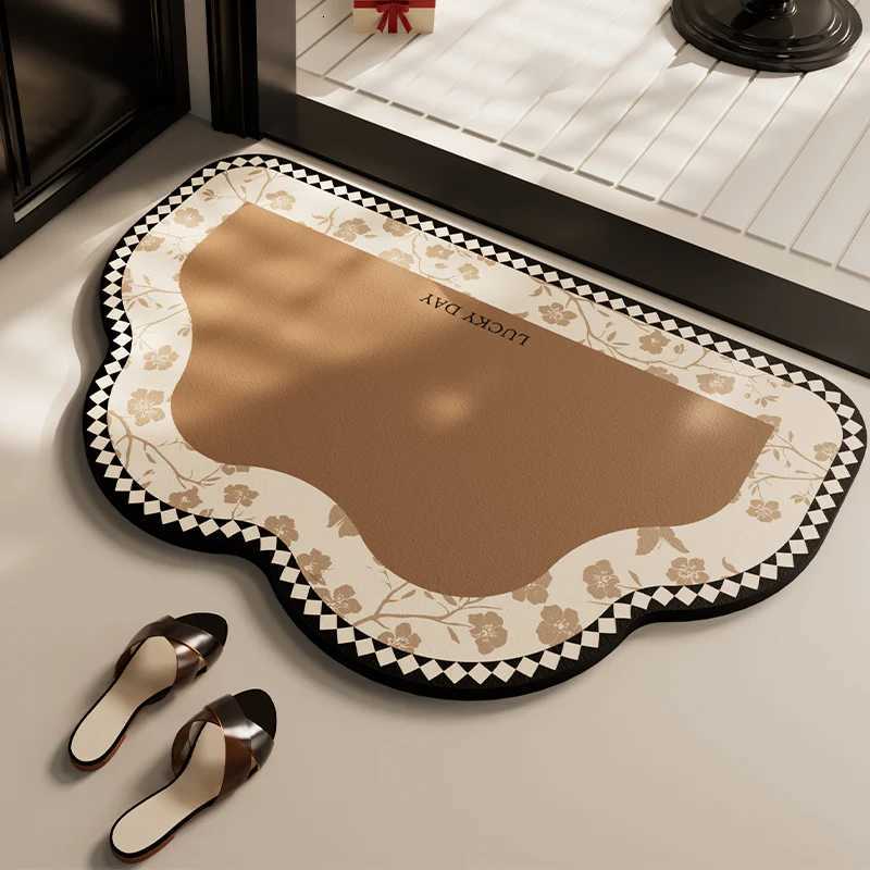 Bathroom absorbent diatom mud toilet non-slip doormat toilet floor mat toilet carpet H251205