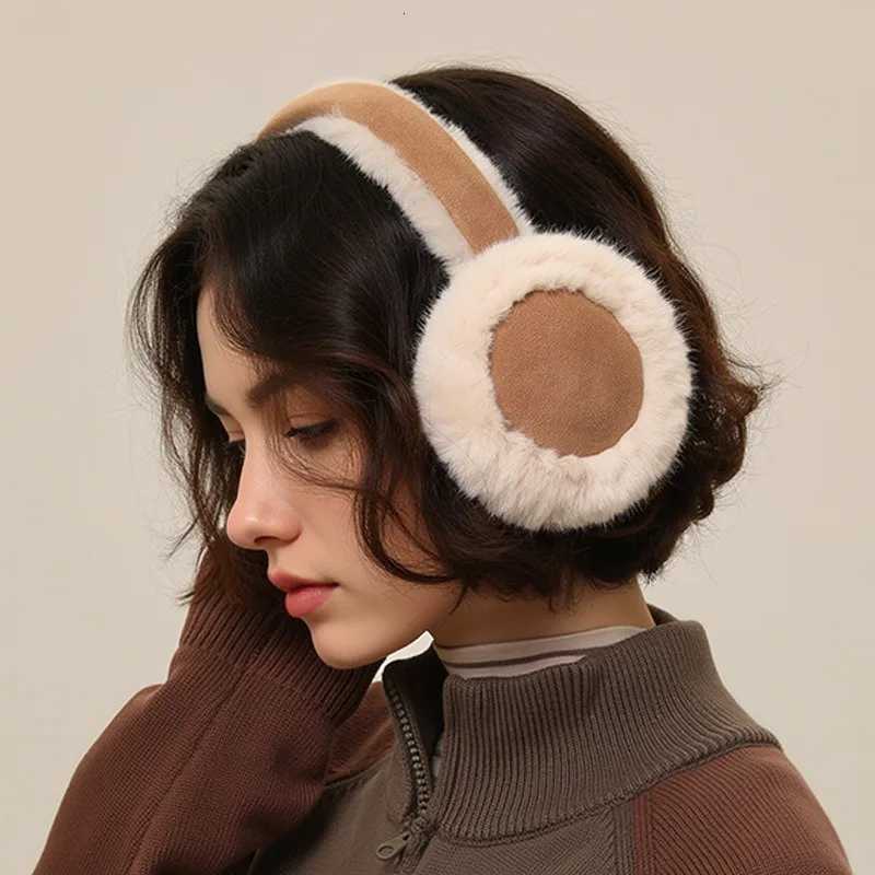 Autumn and Winter Suede Plush Earmuffs Womens Velvet Thickened Warm Earmuffs Riding Cold Ear Protection Winter AccessoriesXJ251205 - view 5