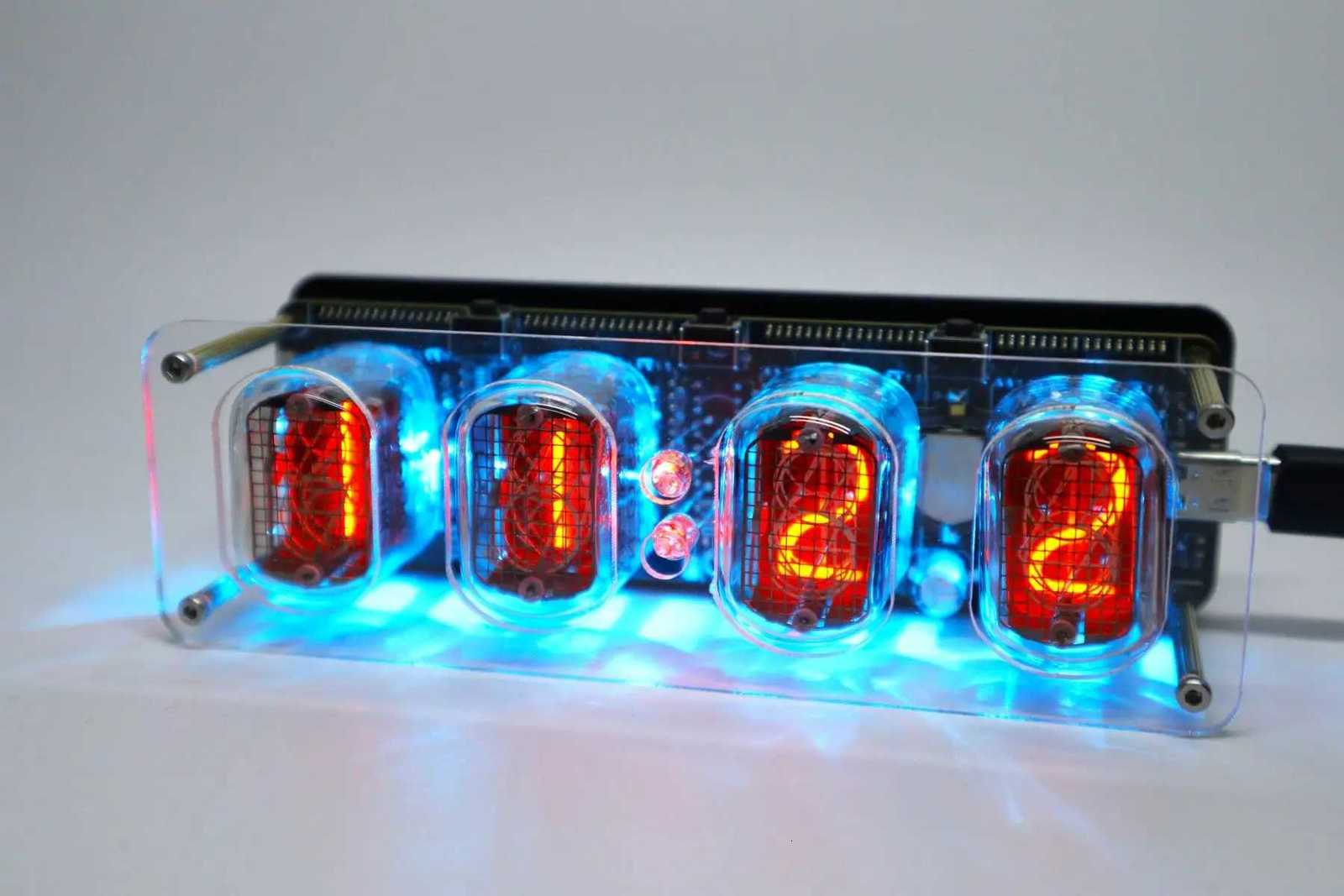 Smart IN12 Nixie Tube Clock Retro Desk Alarm with Multiple BacklightUSB-C Gift M251205 - view 6