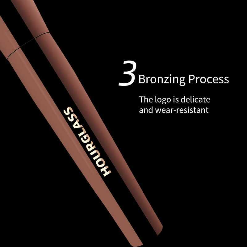 Hourglass Makeup Brush Set Mini Portable 7 Pcs High Quality Soft Animal Hair Brush Include EyeshadowBlushPowder BrushT251205
