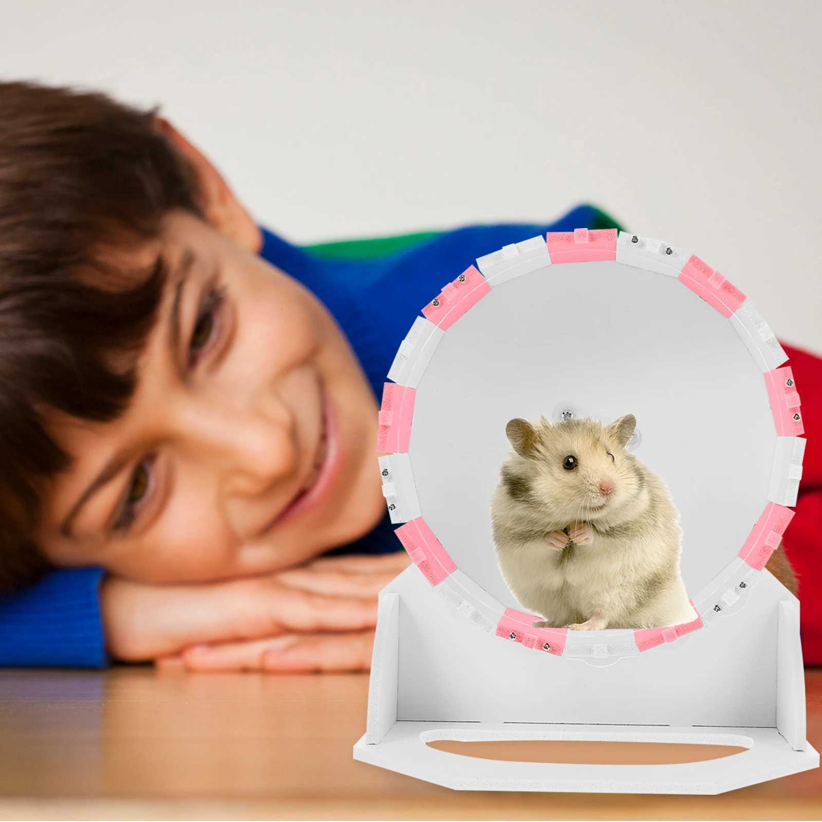 Running Wheel Pet Hamster Playing Exercise Small Animals for Mice Pvc Quiet M251205