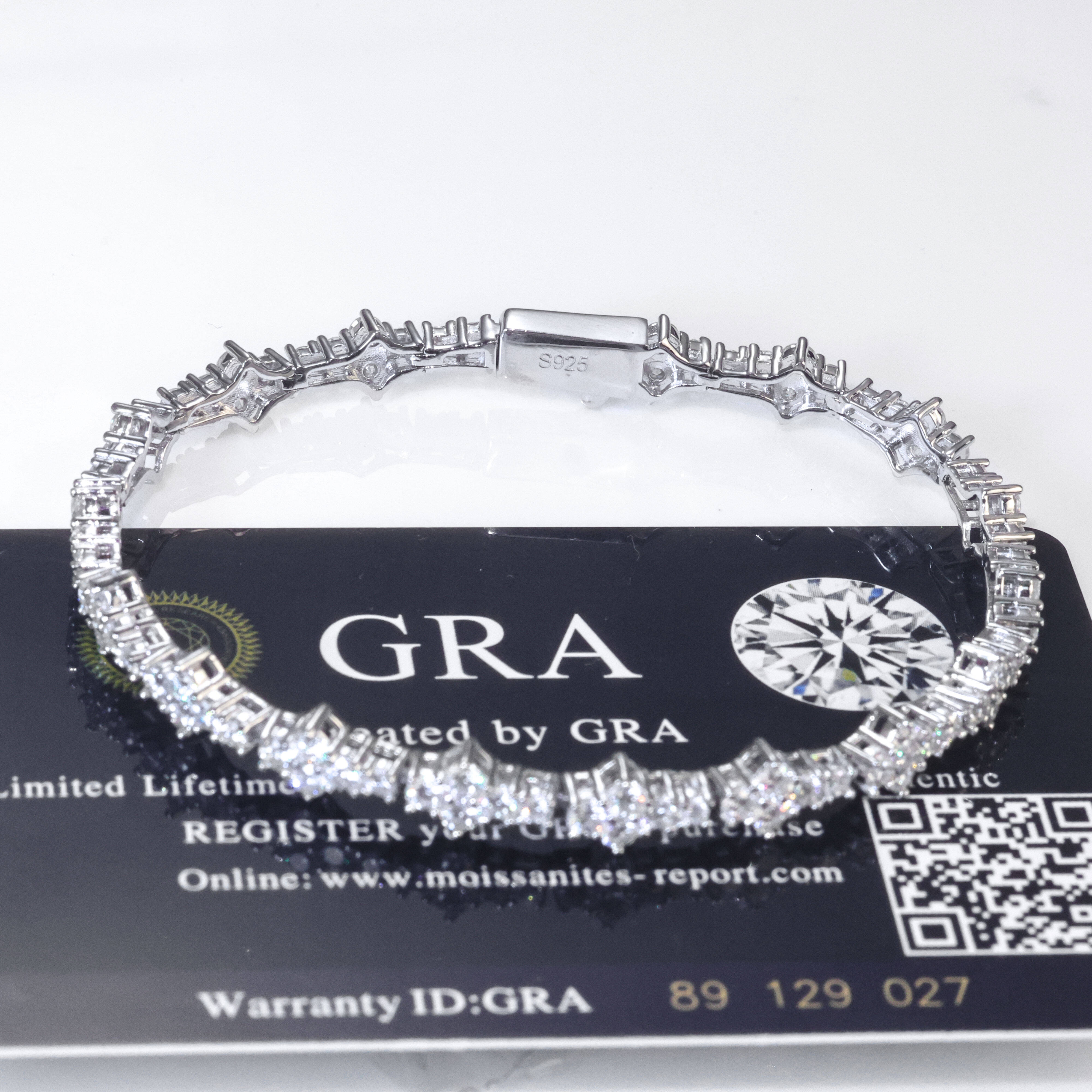 New Design 65mm 925 Sliver VVS Moissanite Tennis Chain Fashion Bracelet with Bling Diamond Flower Shaped for Women Men