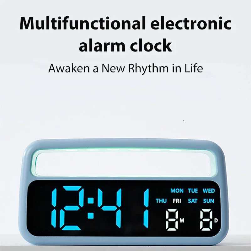 Digital Alarm Clock with Ambient-Light Date Dual Alarms Electronic Table Clock Brightness Adjustment Sleep Mode Home LED Clocks M251205 - view 3