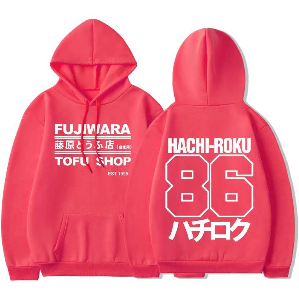 Initial D Manga Hachiroku Shift Drift Men Hoodie Takumi Fujiwara Tofu Shop Delivery AE86 Men Hoodies Brand Hooded Sweatshirt X251205