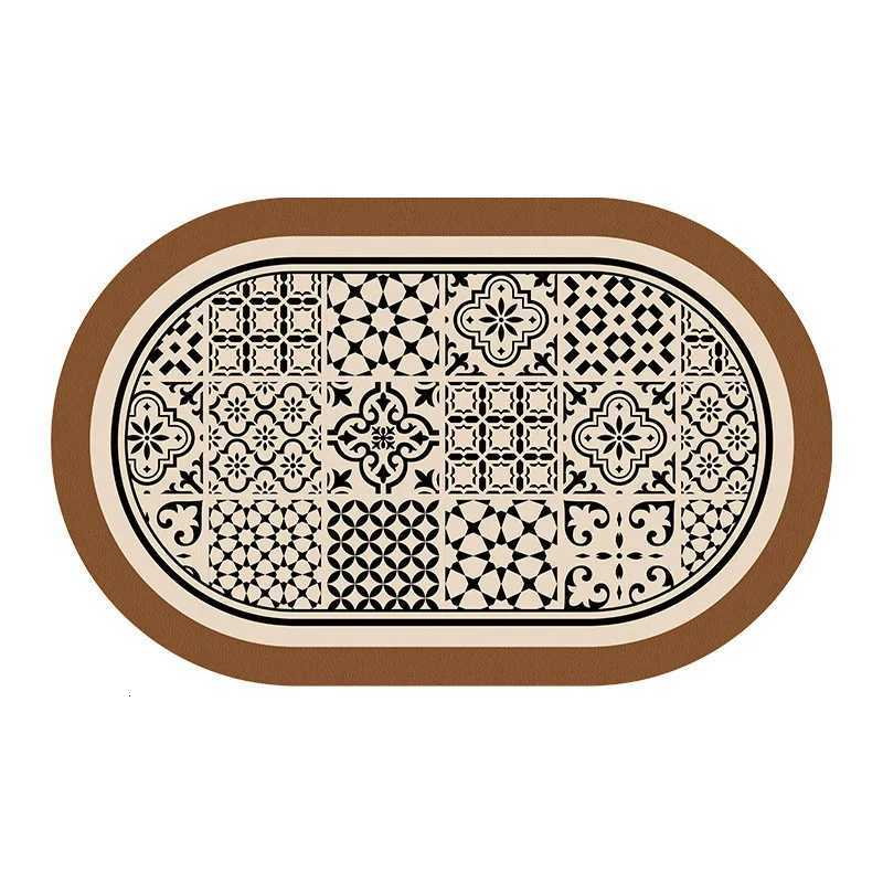 American Style Bathroom Mat Diatomaceous Earth Floor Mat Water Absorption Quick Drying Anti-Slip Floor Mat Toilet Foot Mat H251205