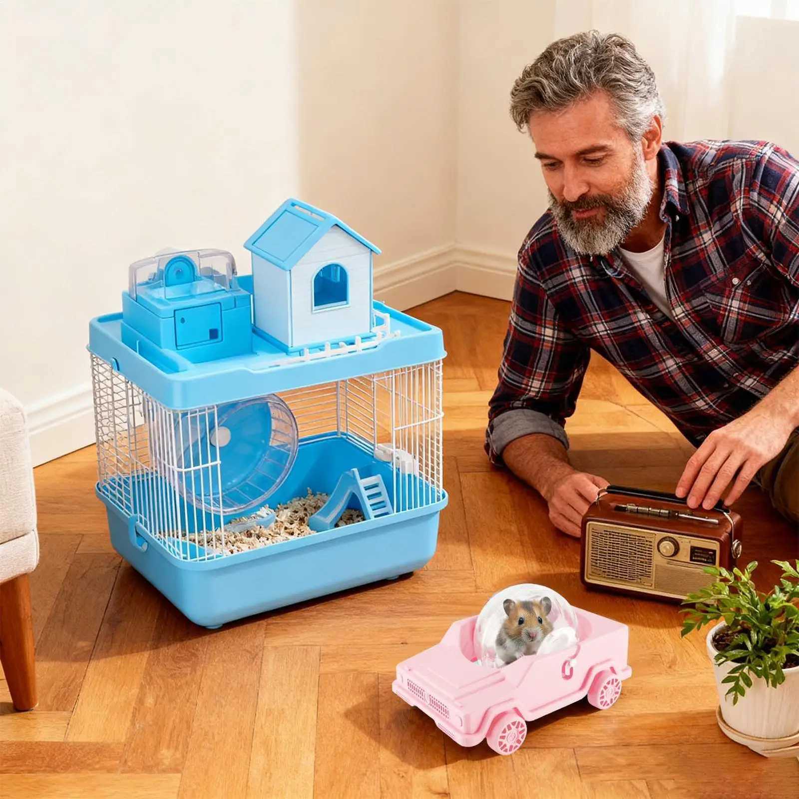 Large Silent Hamster Wheel Exercise Running Toy For Pet Mice Gerbils Rats And Small Animals With Super Quiet Spinnings Design M251205