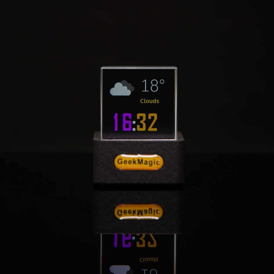 GeekMagic Mini Crystal Display Weather Forecast Gadget with WiFi Desktop Clock StationTransparent Small TV for Game Decoration M251205 - view 7