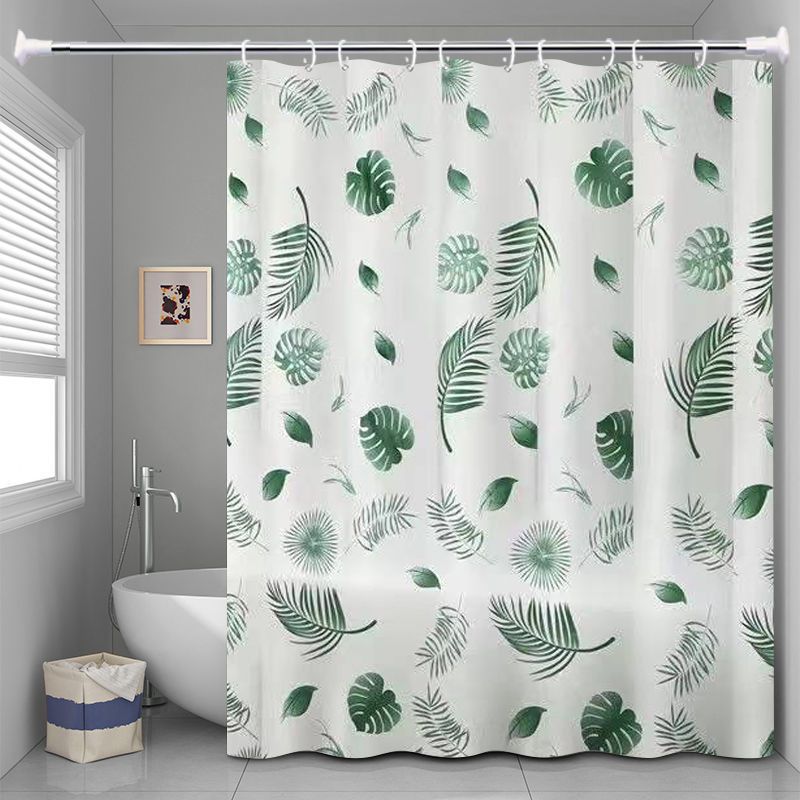 YL-37888 Bathroom Shower Curtain Waterproof and Mildew-proof Set, No Drill Required, Partition Curtain, Hanging Curtain, High-end Bathroom Curtain