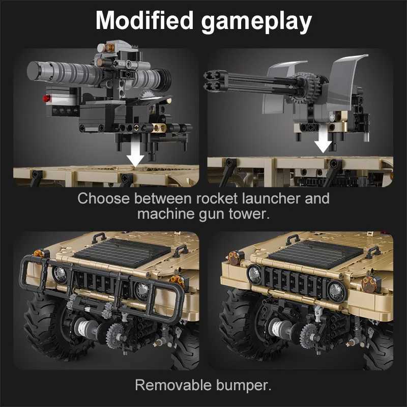 Cada 3935Pcs technical Armored SUV Car Buggy Trucks Pickup Bricks City Off-road Remote Control Car Building Blocks Toy Gifts J251205