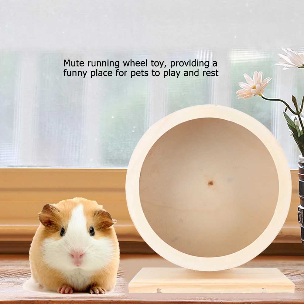 Hamster House Hamster Nest Hamster Small Pets Wooden House Funny Wheel Running Rest Nest Playing Exercise Wooden Hamster M251205