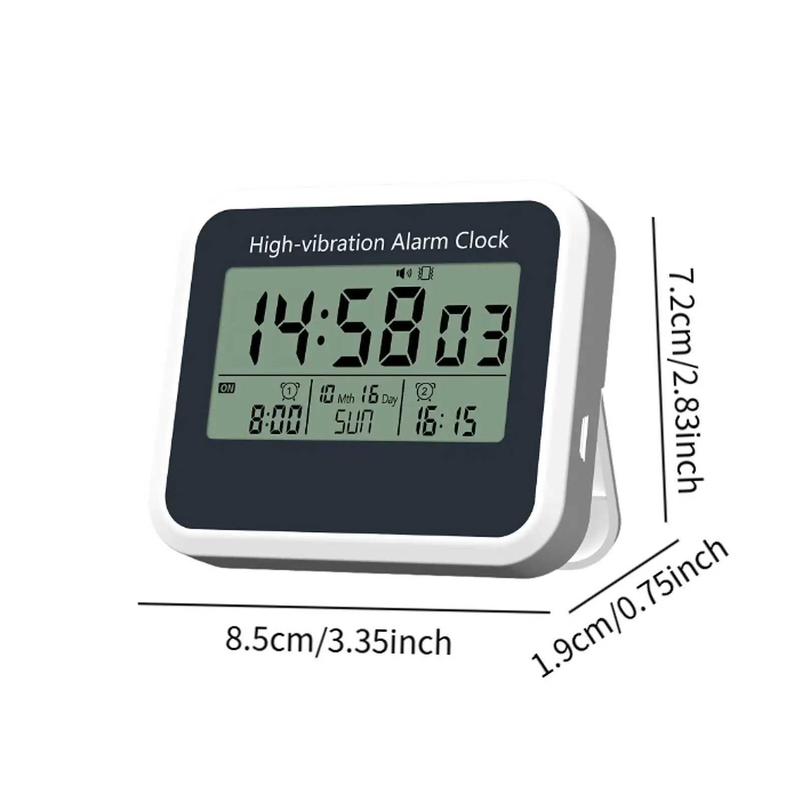 Digital Display Alarm Clock Bedside Clock Decorative Vibrating Alarm Clock Silent for Study Cabinet Farmhouse Office Decoration M251205 - view 7